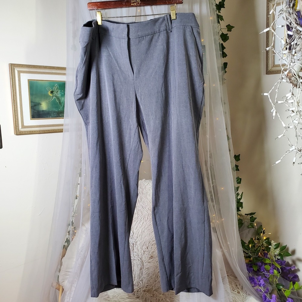 Briggs Dress Pants Womens 22W Gray Slimming Solution Comfort Waist NWT 46X31